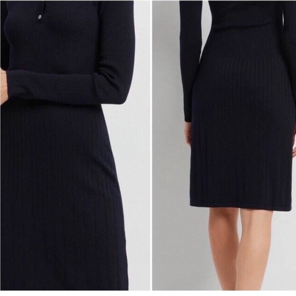 Theory Polo Rib Dress Multi Color - Picture 2 of 9